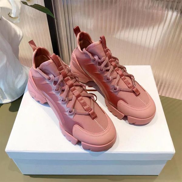 

high-quality 2021 new d home shoes ins tide sports platform casual thick-soled increased white women's luxury designer cake net re210q