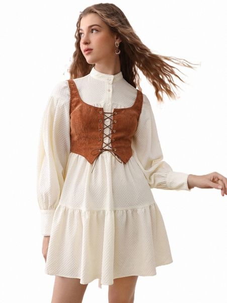 

casual dresses mod mock neck shirt dress without corset 74gg#, Black;gray