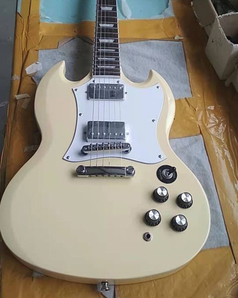 

china oem factory new brand cream color sg electric guitar fretboard fret nibs electri