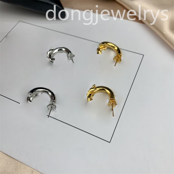

designer silver earring luxury jewelry women earring hoop earings dongjewelrys trend fashion sterling retro gold vintage punk ear, Golden;silver