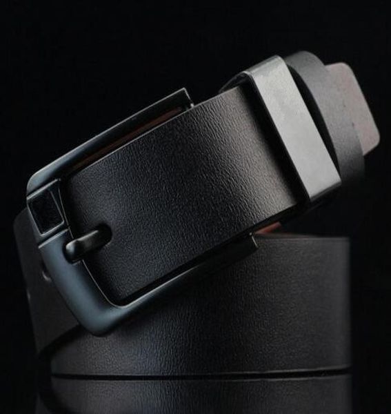 

2019 pin buckle flag men belt genuine leather mens designer fo, Black;brown