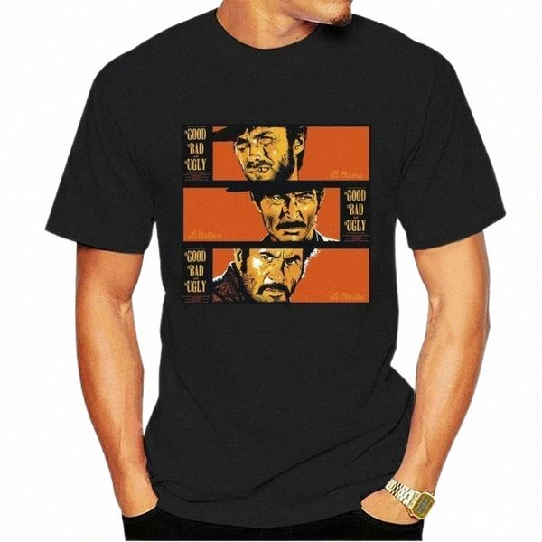 

men's t-shirts men's t-shirts the good bad & ugly t-shirt movie film cowboy 60s 70s clint summer style tee shirt for man 9258a g4, White;black