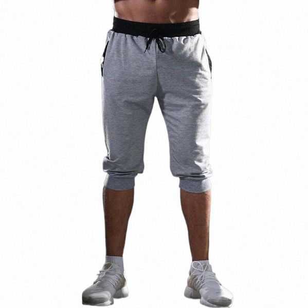 

men's shorts men's shorts summer casual knee long color patchwork jogging sports bermuda e3s6#, White;black