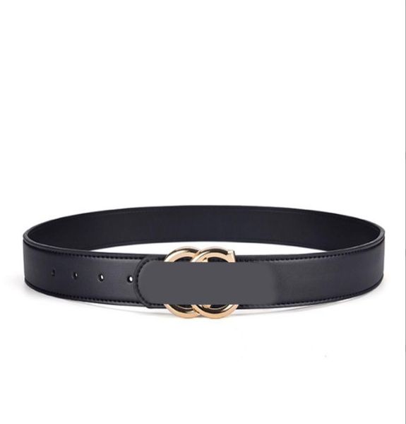 

designers belt big gold buckle men and women high man with box, Black;brown