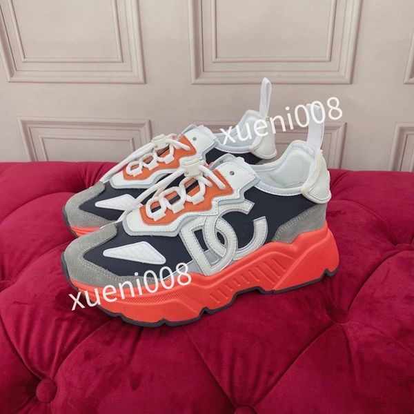 

2022 sports shoes sneakers shoe classic 34-45 casual luxury desginer real leather loafers lace up fashion designers with hc210403, Red;white