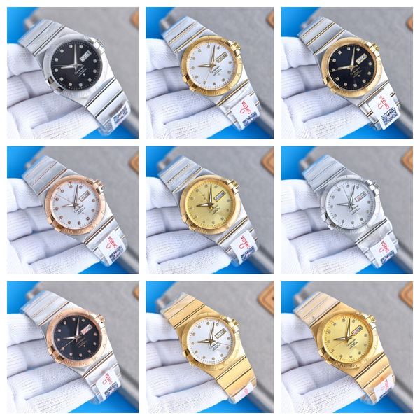 

montre de luxe mens watches 38x10.5mm 8500 automatic mechanical movement fine steel case luxury watch wristwatches, Slivery;brown