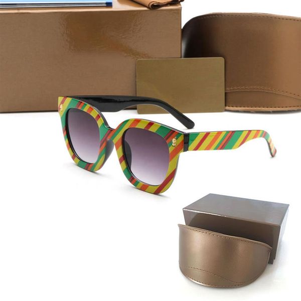 

womans sunglasses luxury mens sun glasses uv protection men designer eyeglass gradient metal hinge fashion women spect289f, White;black