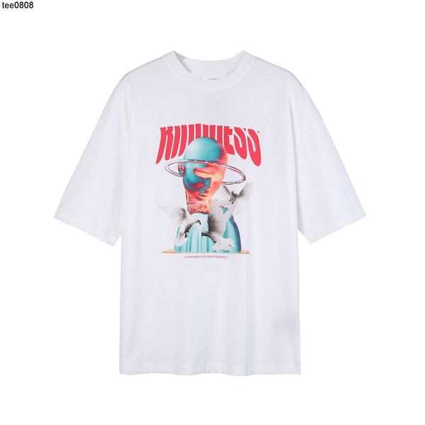 

shenzhen nanyou balencaigass home 2022 new world peace plan theme t-shirt men's and women's lovers' wear, White