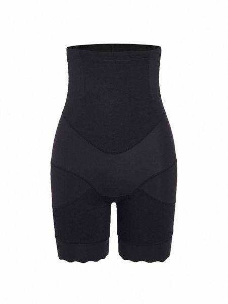 

women's sleepwear scallop trim shapewear shorts h216#, Black;red