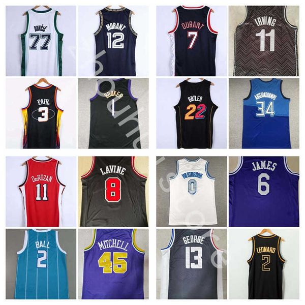 

jersey 2021 2022 mens basketball jersey giannis antetokounmpo devin booker kevin durant kyrie irving lebron james harden stephen curry lamel, Black;red