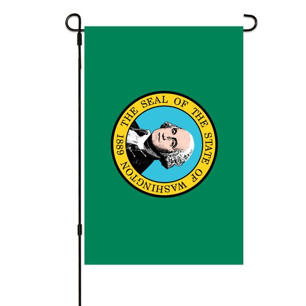 

washington state garden flags 30x45cm vertical double sided outdoor welcome banner for yard outdoor decor
