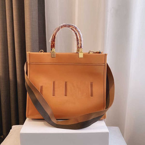 

ladies handbag crossbody tote bag women shopping hand bag genuine leather handbag amber double handle high capacity wide shoulder starp 2022