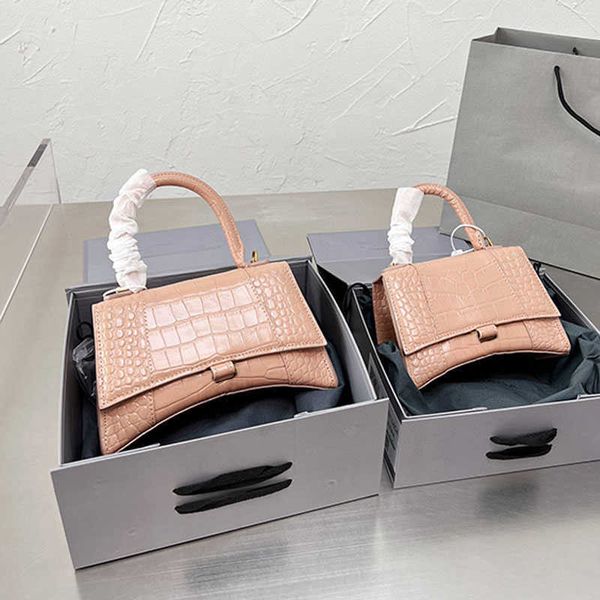 

13 colors alligator hourglass bag designer women hobos crossbody crescent bag shoulder bags purse cowhide genuine leather pouch