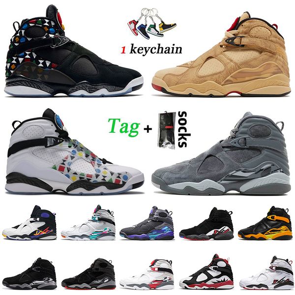 

authentic jumpman 8 8s basketball shoes fashion women mens trainers rui hachimura samurai cool grey paprika taxi quai 54 white aqua black ce