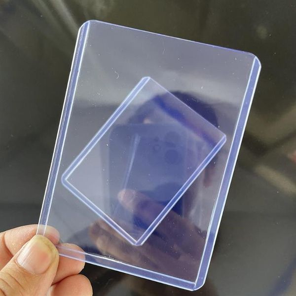 

card holders 25pcs set loader sleeve protective cover board game cards gaming trading po holder sleeves for sports304c, Brown;gray