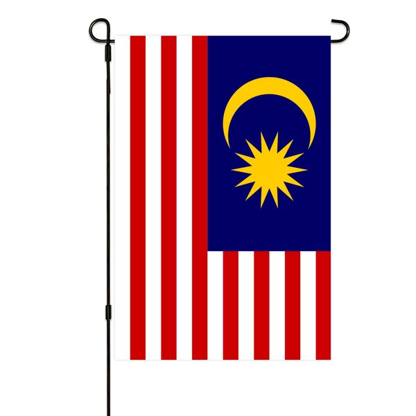 

malaysia garden flags 30x45cm vertical double sided outdoor welcome banner for yard outdoor decor