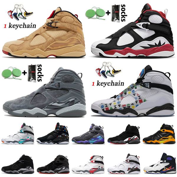 

jumpman 8 rui hachimura samurai 8s basketball shoes 2022 fashion paprika taxi bugs bunny aqua black cement playoffs quai 54 white women mens, White;red