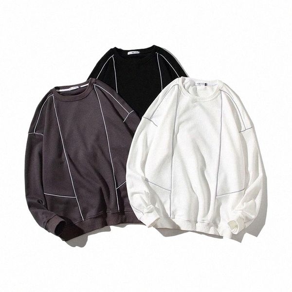 

men's hoodies & sweatshirts men's hoodies & sweatshirts reflective glow sweatshirt male hip hop women pullover streetwear designer, Black