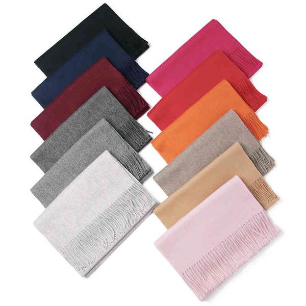 

designer scarf acne sweden studios 2022 new ac brand large shawl wool women's winter solid color winter scarf, Blue;gray