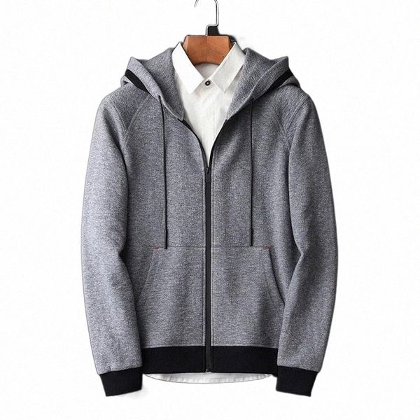 

men's hoodies & sweatshirts men's hoodies & sweatshirts men autumn grey yarn-dyed zipper sweatshirt male hight quality fashion sol, Black