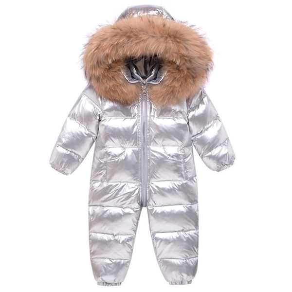 

rompers baby waterproof snowsuits -30 degrees russian winter children's overalls kids clothing girls down jacket boys jumpsuit tz289 22, Blue