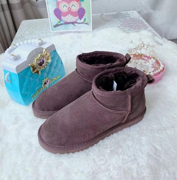 

new sell aus classic warm boots mini snow boot ankle bootss usa gs 585401 women 's kids booties slippers warm boots, Black