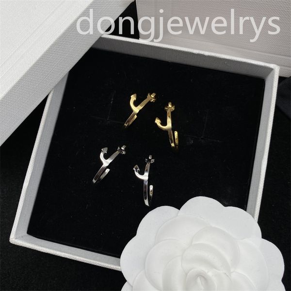 

simple personality pendant earring diamond earring hoop earrings women jewelry dongjewelrys unique design forward modern earings, Golden;silver