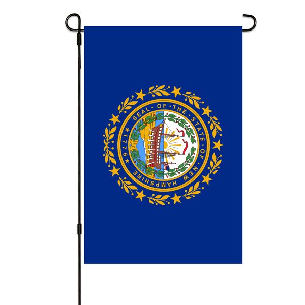 

new hampshire state garden flags 30x45cm vertical double sided outdoor welcome banner for yard outdoor decor
