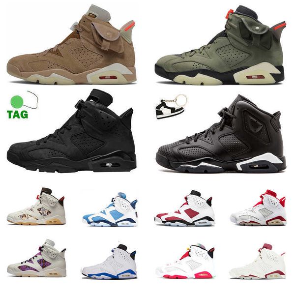 

mens basketball shoes 6 6s british khaki triple black unc angry bull infrared reflective white infared trainers sports sneaker for man