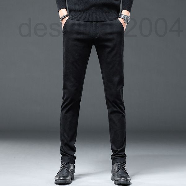 

men's pants designer in 2022 the new trend is versatile casual loose straight tube korean business trousers nafs, Black