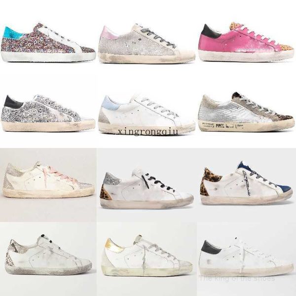 

designer shoes sneaker casual shoes man shoe golden spuer star luxury sequin classic white do-old dirty superstar