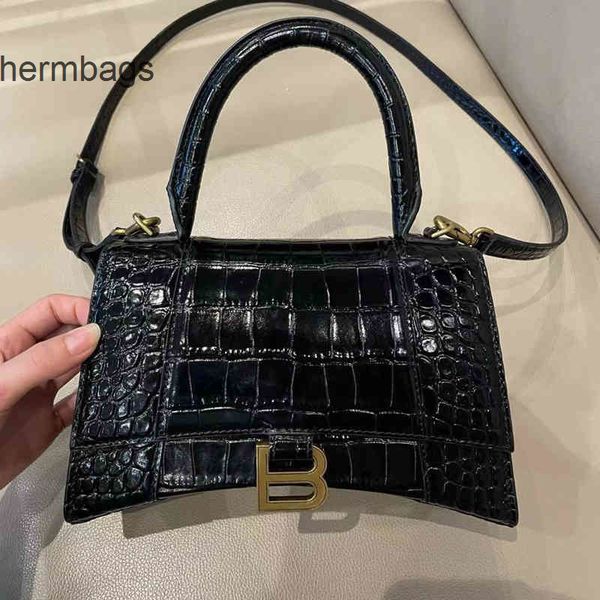 

italy balencaigass bags bag brand shoulder crocodile hourglass messenger designer leather 2022 handbag one high sense home gm7e