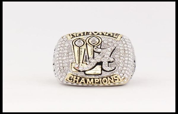 

the 2017 2018 alabama crimson tide ncaa championship ring fan gift w, Golden;silver