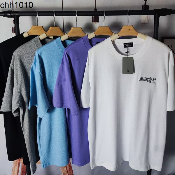 

paris home's new tee summer short sleeve five color embroidery cola elevation version men's and women's same style couple t-s, White;black