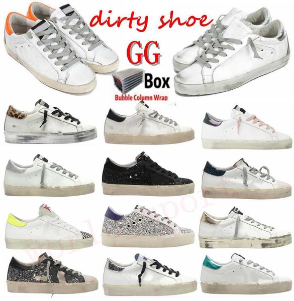

casual shoes sneakers trainers new italy brand golden do-old dirty designer golde super star sequin classic white eur36-45 men