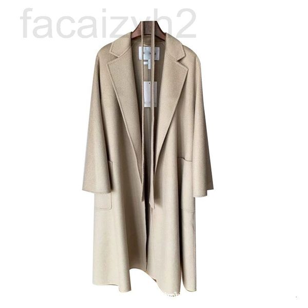 

women's jackets designer m family's original cashmere oat coat is foreign in autumn and winter the fabric with water ripple sparkl, Black;brown