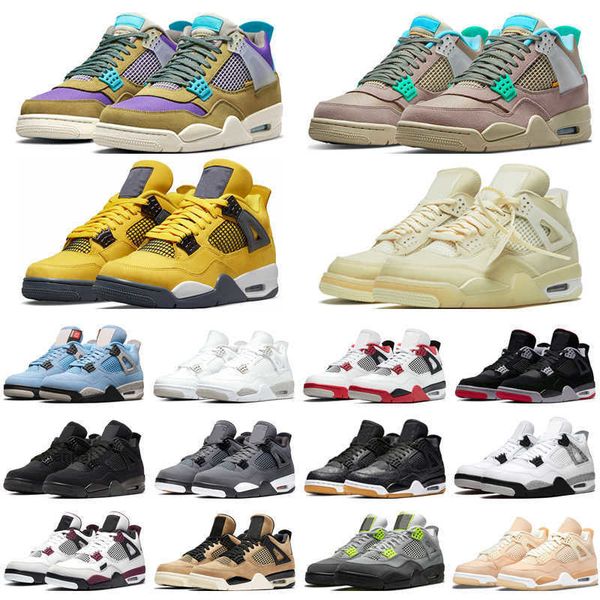 

jumpman 4 desert moss basketball shoes for men women 4s university blue white oreo taupe haze bred court purple mens trainers sport sneakers