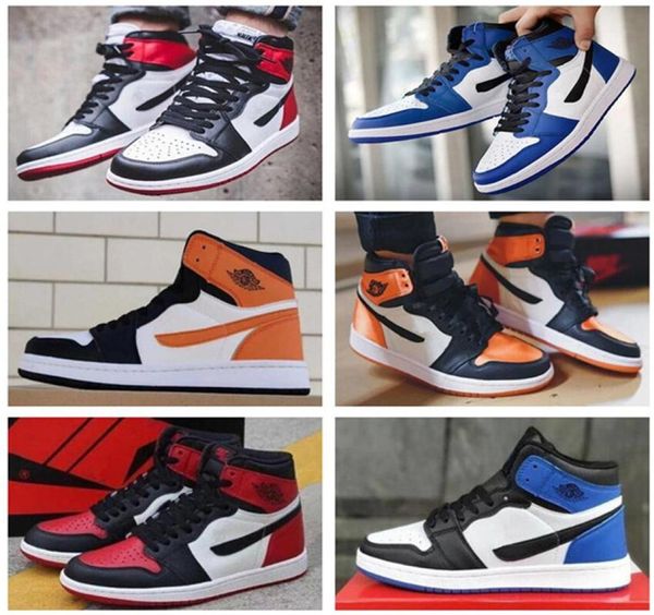 

2021 new arrival jumpman 1 1s high black toe not for re men women basketbal