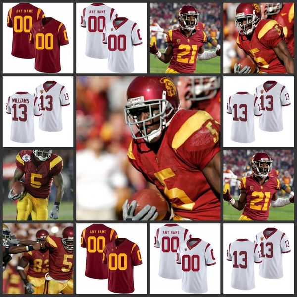 

custom usc trojans football jersey caleb williams addison mario williams travis dye tuli tuipulotu andrew vorhees gary bryant jr. any name n, Black;red