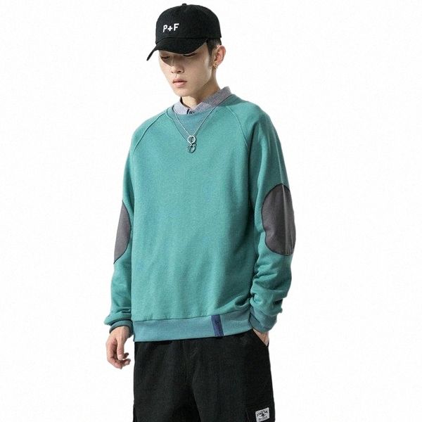 

men's hoodies & sweatshirts men's hoodies & sweatshirts sweatshirt spring 2022 korean round neck ins hedging loose tide brand casu, Black