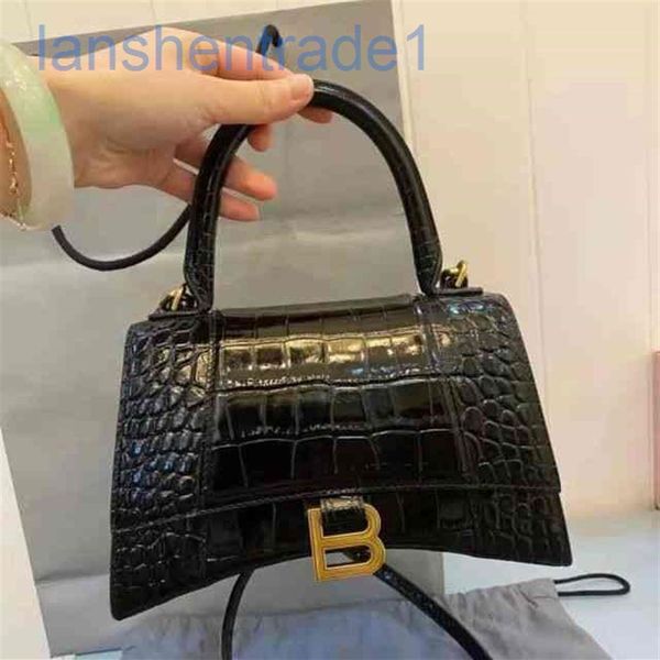 

designer luxury handbags hourglass bag high version b family female crocodile leather mini portable diagonal 2022 bajjj2078