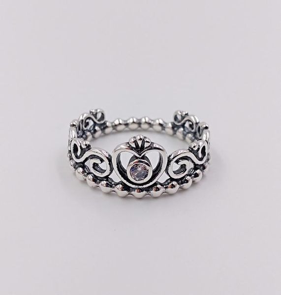 

princess tiara ring authentic 925 sterling silver rings fits european pando