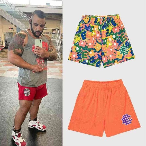 

eric emanuel ee basic short men's women's fitness shorts mesh breathable beach pants sports series basketball pant 3dh9, White;black