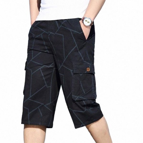 

men's shorts men's shorts male bermuda board quick drying beach black long summer breeches 2022 thin 3/4 length trousers d2kk#, White;black