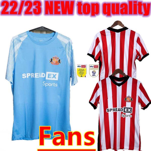 

2022 2023 sunderland home soccer jersey james vaughan home third red football shirts thailand lee cattermole billy jones 666