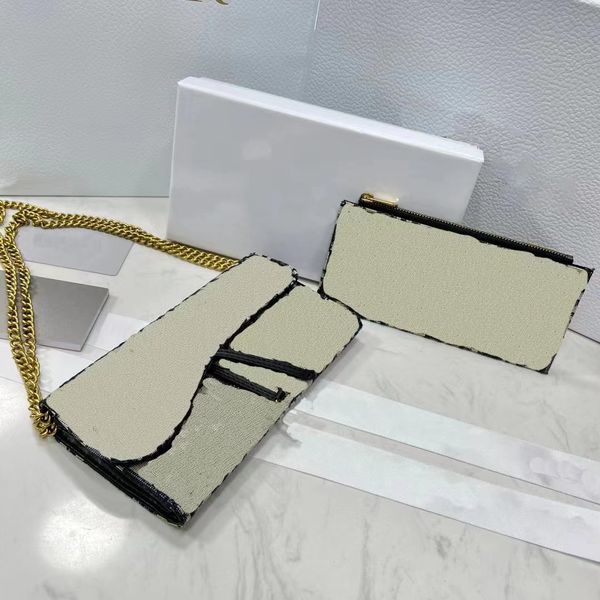 

luxury ladies wallet shoulder strap bag fashion designer two-piece coin purse cross-body bag clutch bags 1668, Red;black