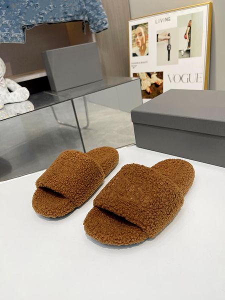 

luxury designer slipper for women slides sandal summer sandles shoes kitten chunky heel classic brand 0813, Black