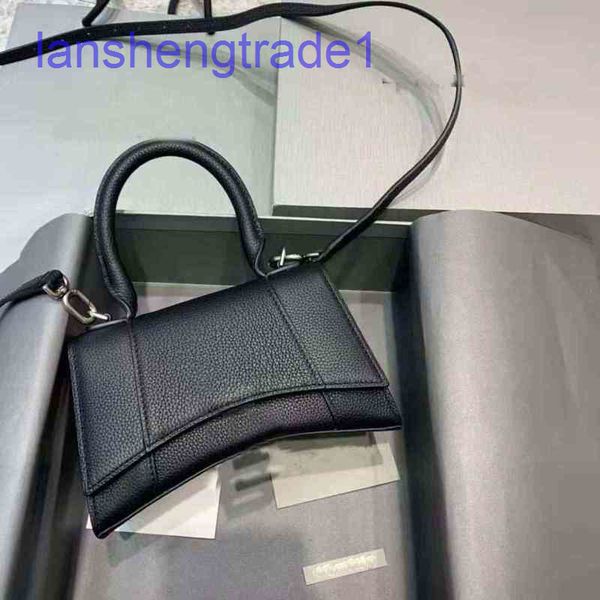 

bag designer handbags hourglass leather b family trend one shoulder messenger portable arc women's balenciga bags