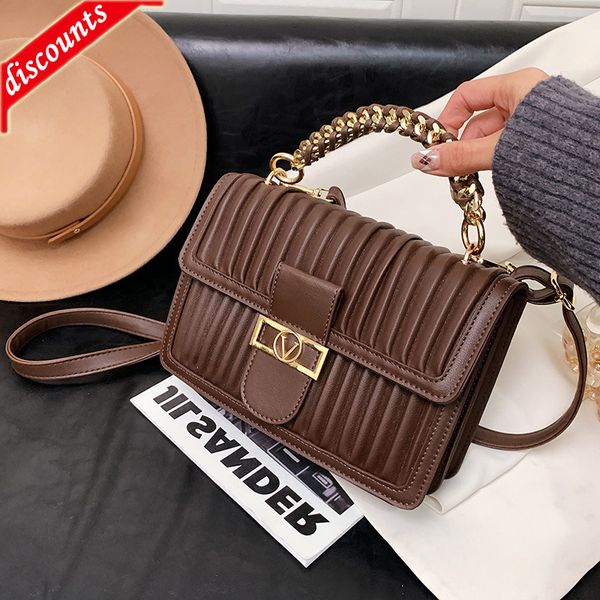 

designer bags small women's new autumn and winter 2022 fashion pleated crossbody versatile woven luxury handbags evening clutches