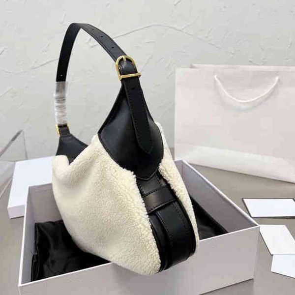 

shoulder bags shoulder bags luxury brand women fluffy underarm bag designer clutch mobile phone handbags 211220